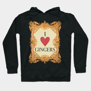 I heart Ginger Antique Hoodie